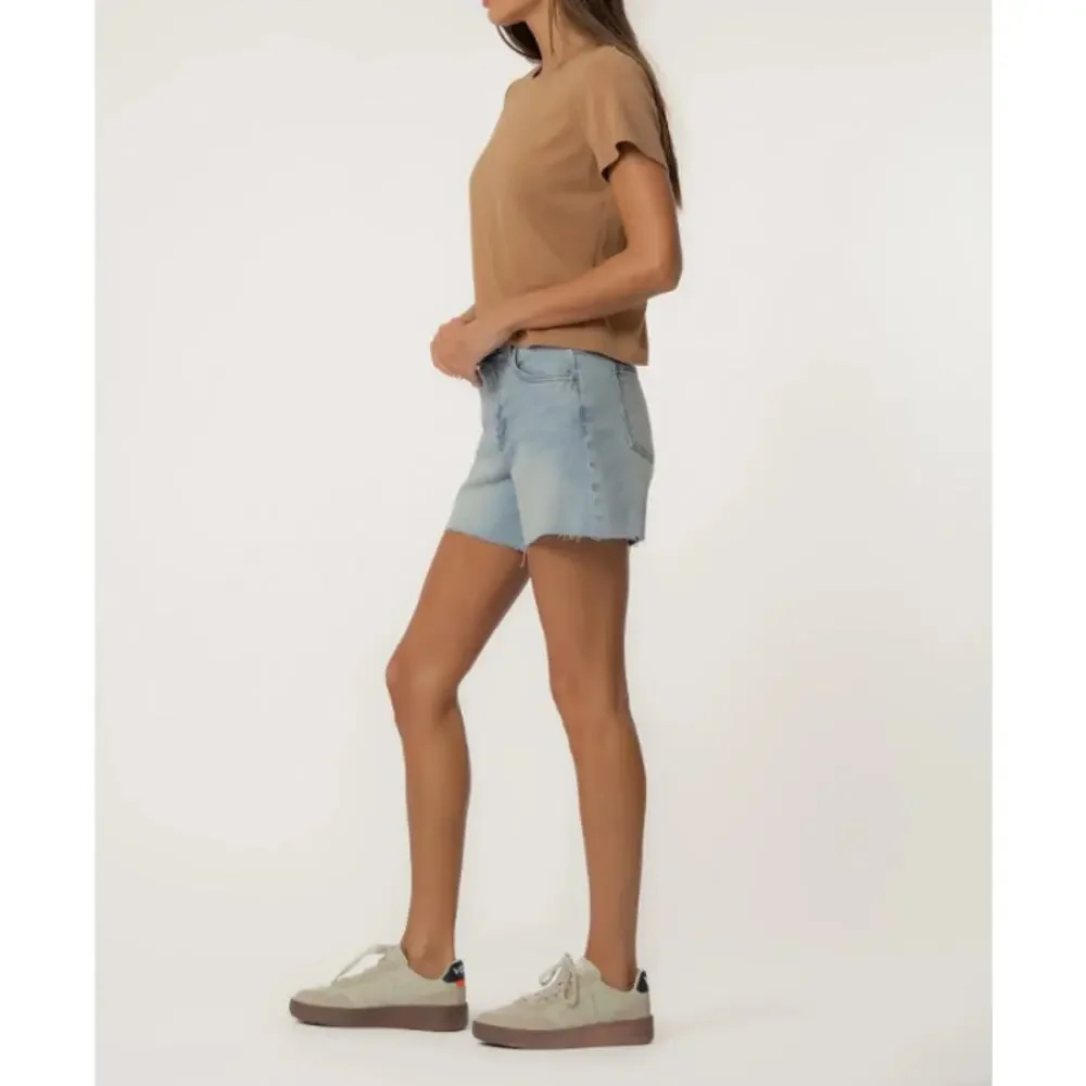 KUT FROM THE KLOTH Womens Jane High Rise Long Shorts Size 10 Blue Vintage NWT